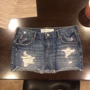 Hollister size 3 jean skirt